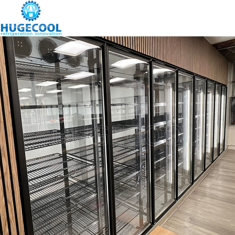 Supermarket Glass Door Walk in Cooler Display Cold Room